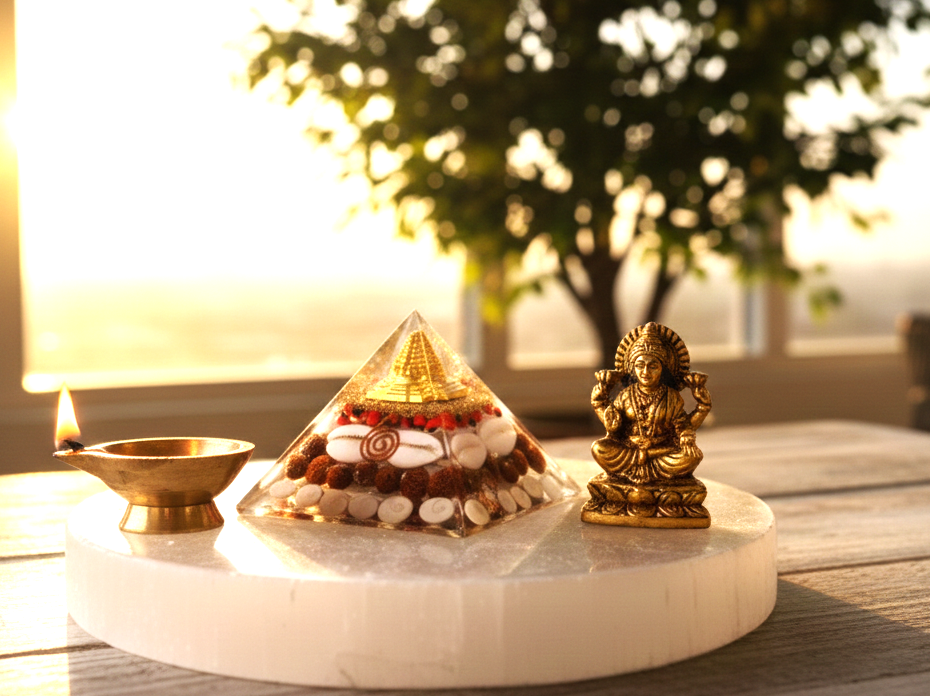 AdiCrystals Lakshmi Orgone Pyramid