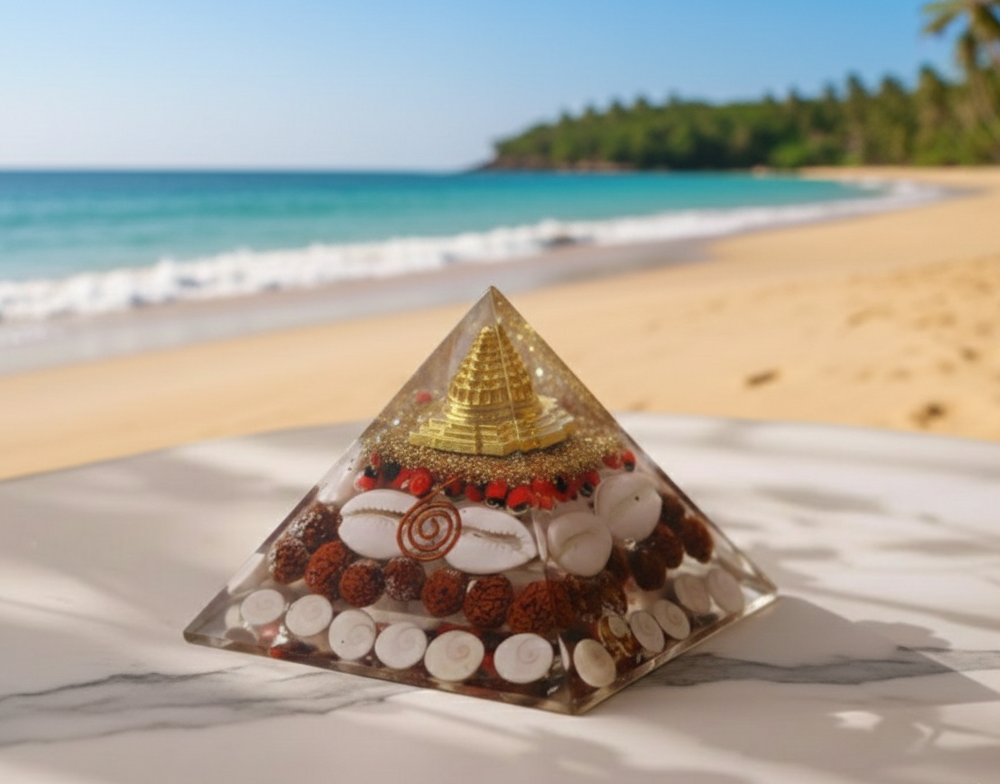 AdiCrystals Lakshmi Orgone Pyramid