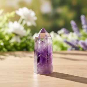 natural amethyst tower point
