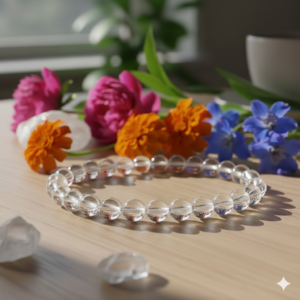 natural clear quartz bracelet