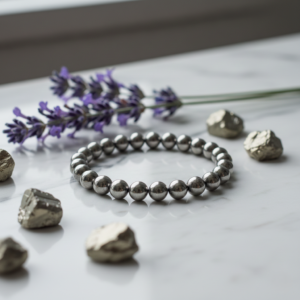 natural pyrite bracelet