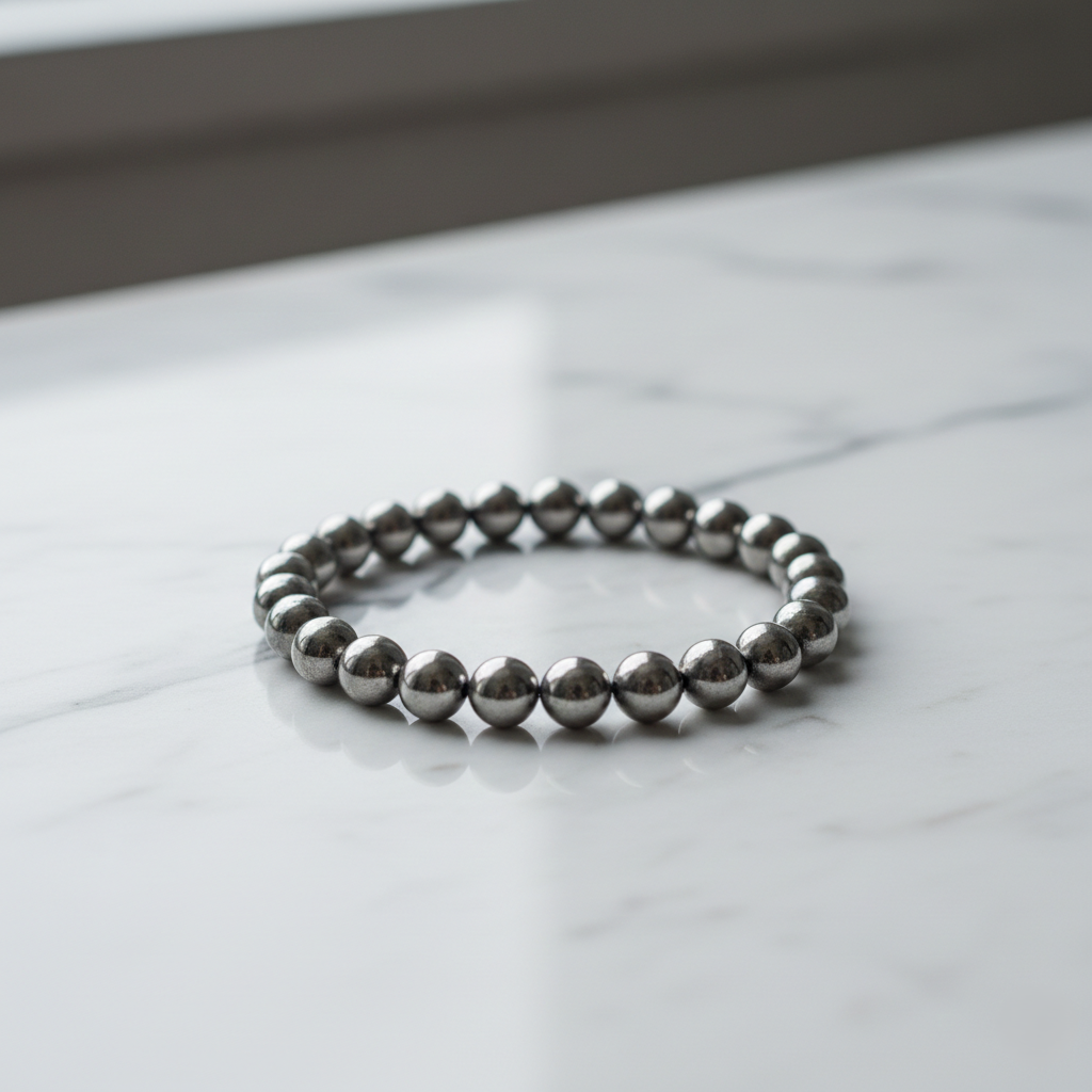 natural pyrite bracelet