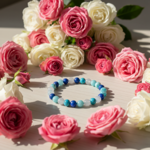 serenity throat chakra thyroid healing bracelet