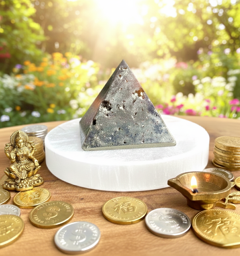 Pyrite Orgone Pyramid