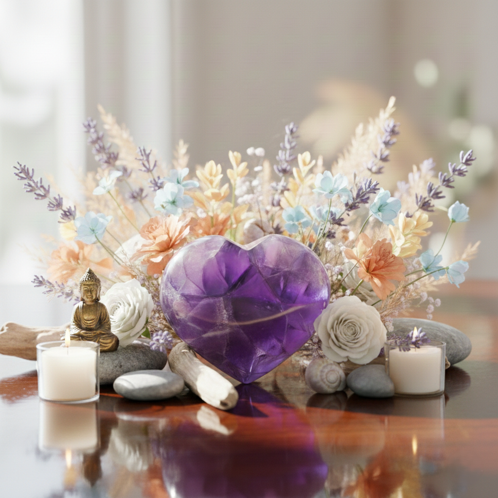 Amethyst Heart