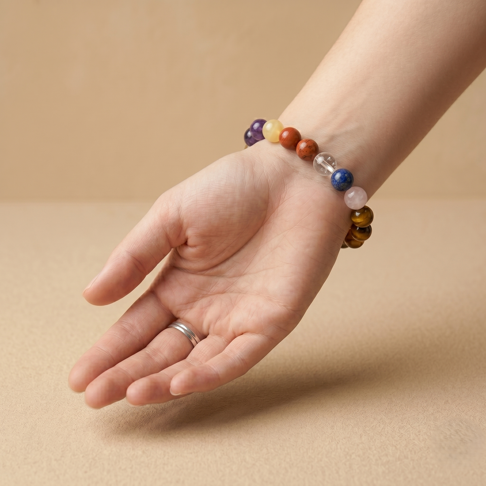 7 Chakra Bracelet β Healing Crystals for Balance - Image 3