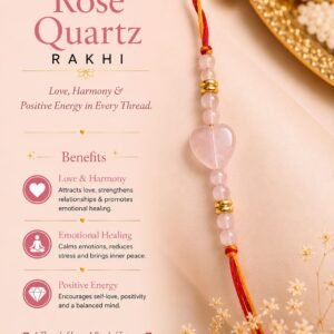 Rose Quartz Rakhi