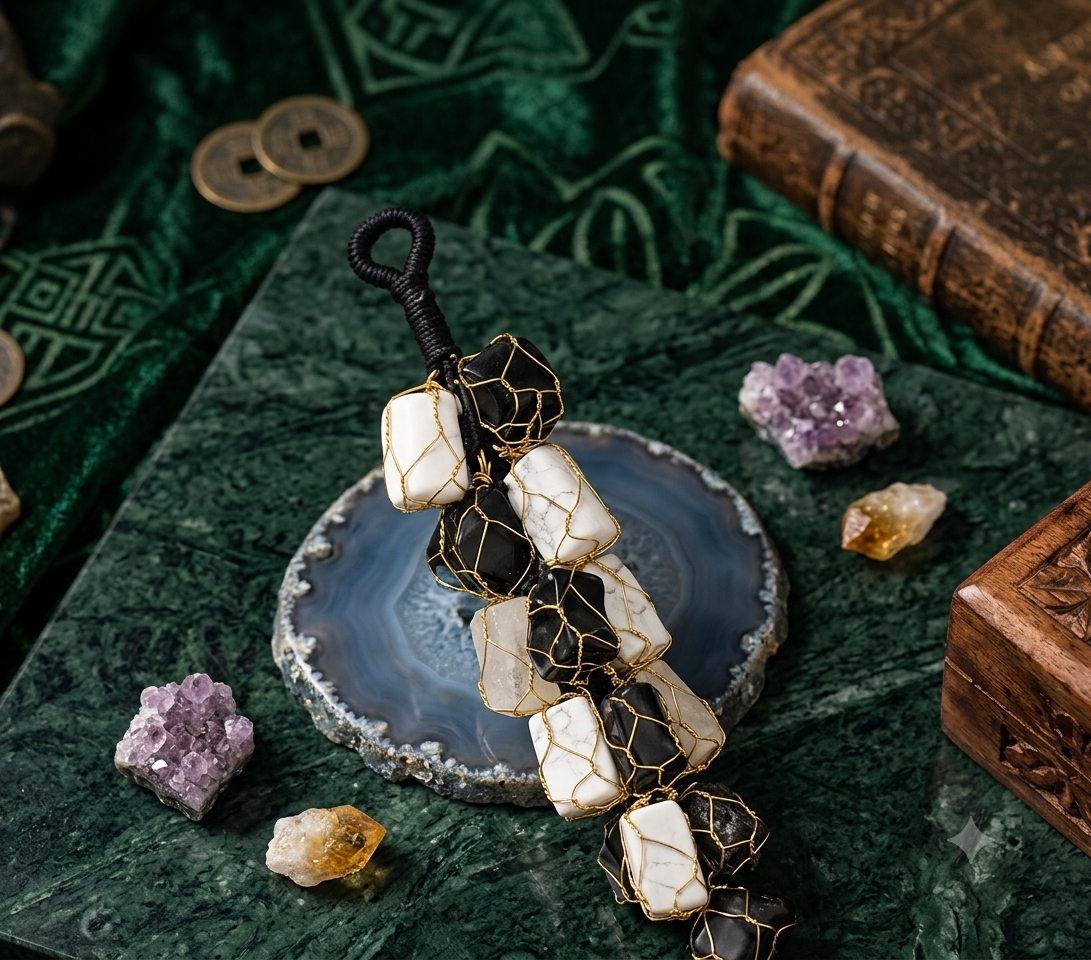 Evil Protection Hanging With Selenite– Protection & Purity Energy - Image 3
